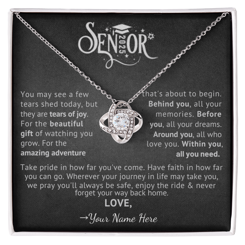 Custom Gift for Graduation "The Beautiful Gift of Watching You Grow" Necklace