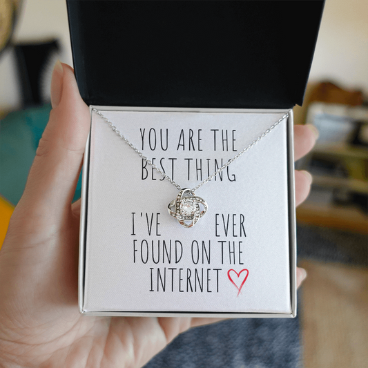 Best Thing I’ve Ever Found Love Knot Necklace