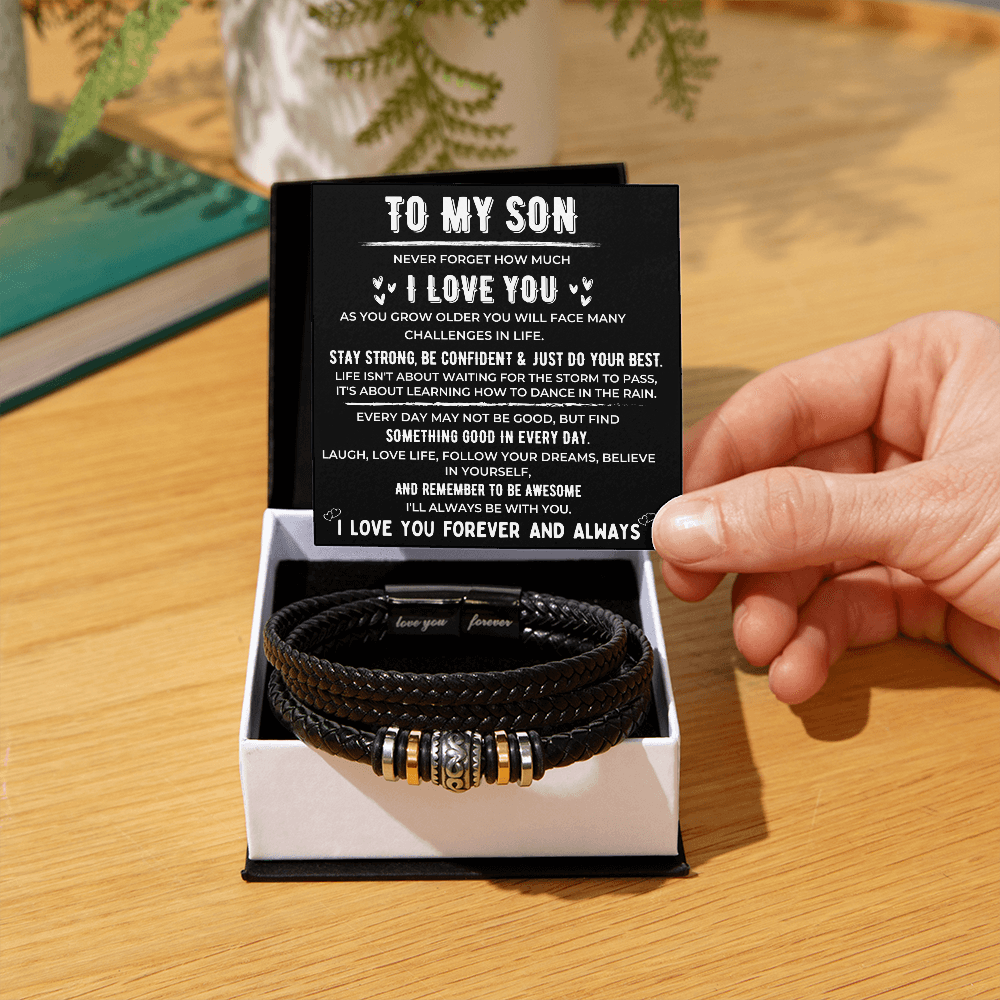 To My Son💙 – Love You Forever Bracelet