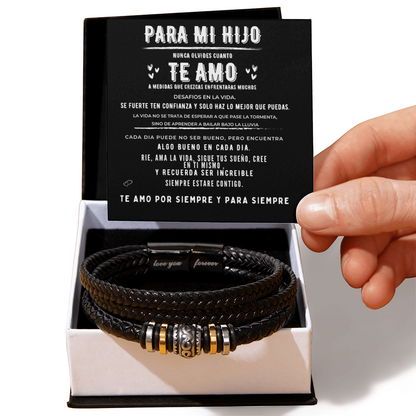 To My Son💙 – Love You Forever Bracelet (spanish)