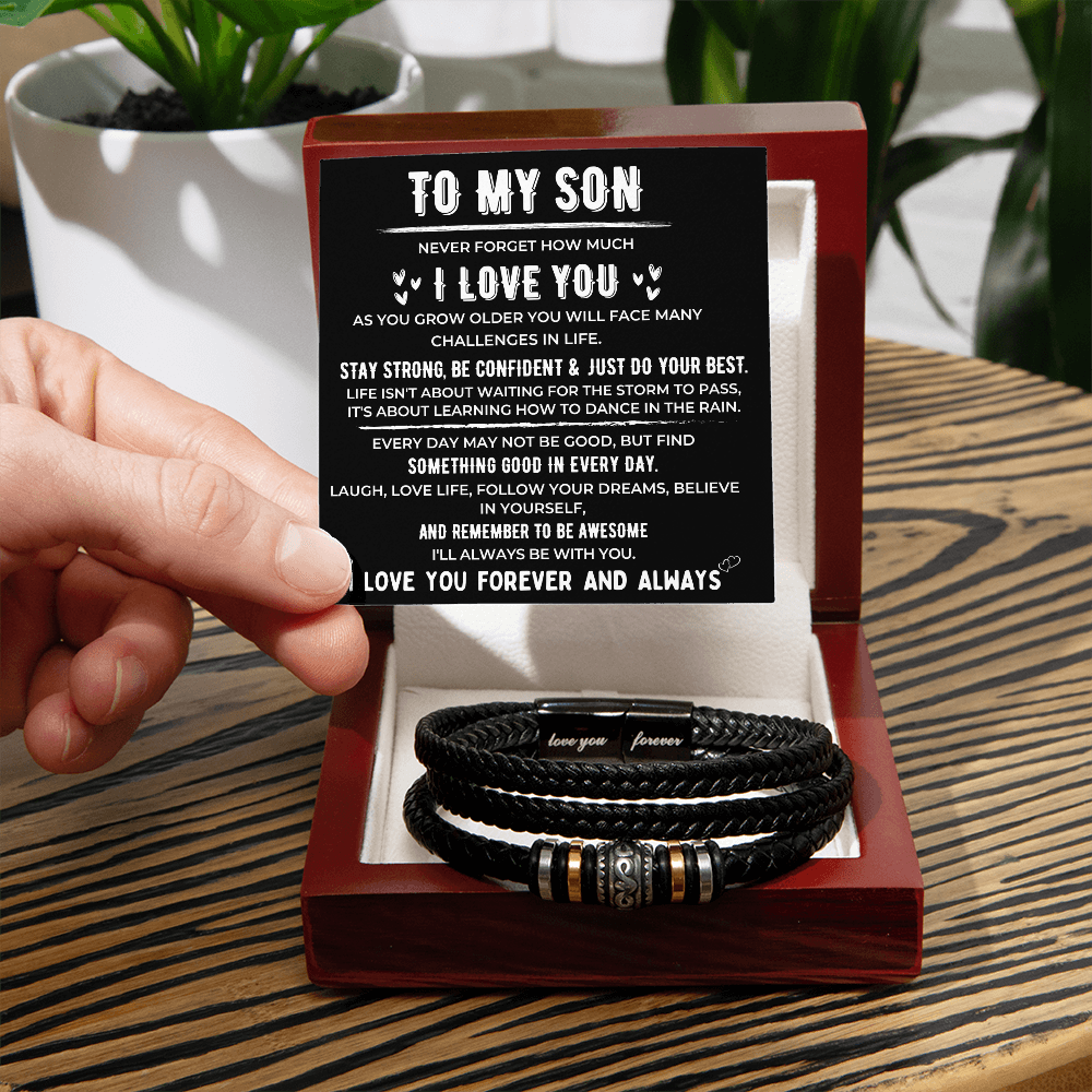 To My Son💙 – Love You Forever Bracelet
