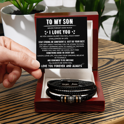 To My Son💙 – Love You Forever Bracelet