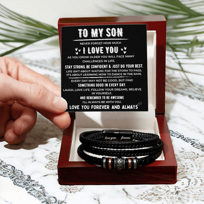 To My Son💙 – Love You Forever Bracelet