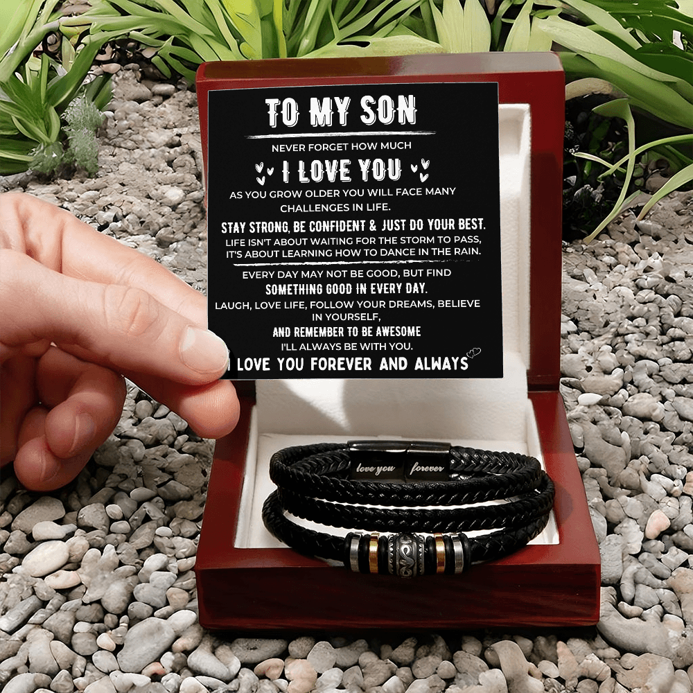 To My Son💙 – Love You Forever Bracelet
