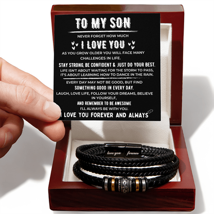 To My Son💙 – Love You Forever Bracelet