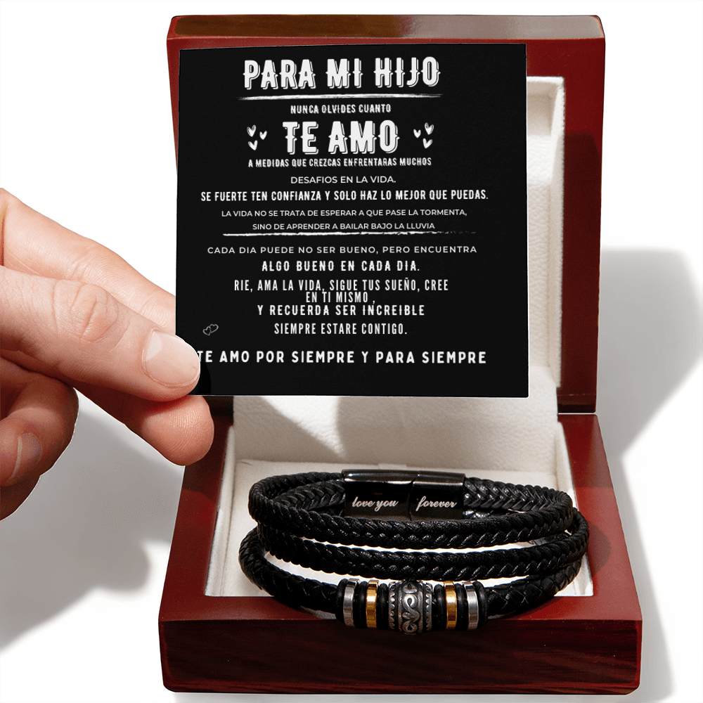 To My Son💙 – Love You Forever Bracelet (spanish)