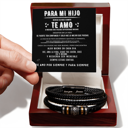 To My Son💙 – Love You Forever Bracelet (spanish)
