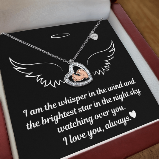 Angel Baby Memorial Necklace, Carried for a moment, loved for a lifetime.
